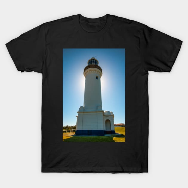 Norah Head Lighthouse, Norah Heads, NSW, Australlia T-Shirt by Upbeat Traveler